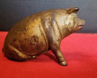 A.C. Williams Company Pig Cast Iron Bank 