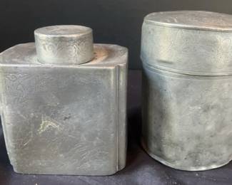 Kut Hing Swatow Chinese Pewter Containers