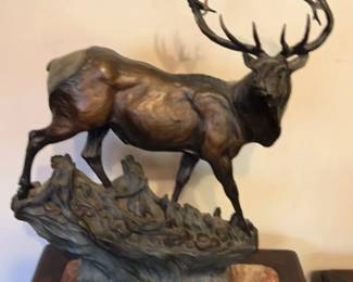Vintage Bronze Cast Deer