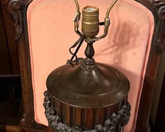 Antique Wood Lamp