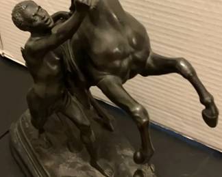 Vintage Cast reproduction of Marley Horses 