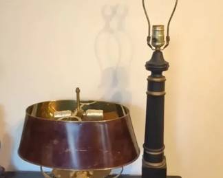 2 Antique Table Lamps 