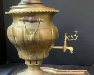 Vintage Brass Samovar