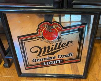 Beer Sign Mirror