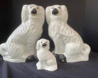 Hearth Dog Staffordshire Spaniel Pair Puppy