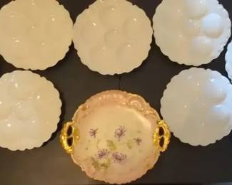Haviland Limoges Oyster Plates Limoges Tray