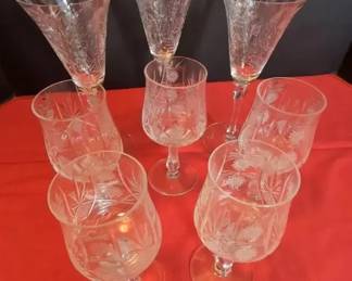 Cut Glass Stemware