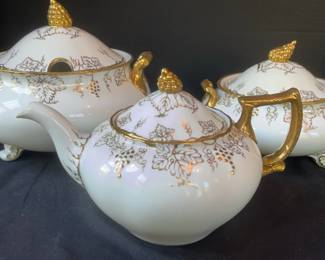 Royal Crown Derby Vine 2 Tureens  Teapot 