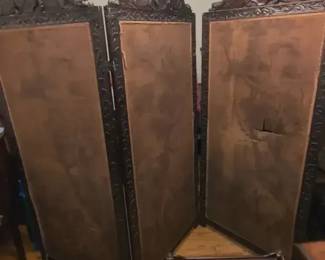 Victorian Era Folding Screen
