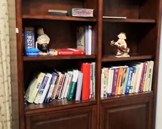 Several beautiful shelving units are also being offered for sale