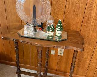 Half Moon Table, & Christmas items