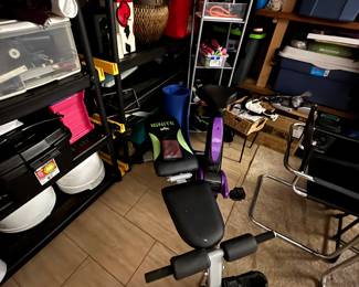 All electrical items are $5ea. Table and chair set. Old cell phones are in this area of the basement!