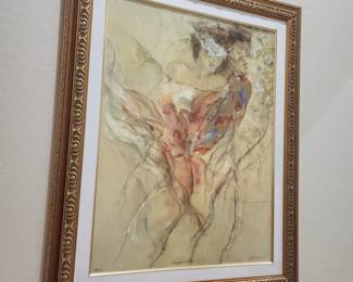 Limited Edition Abstract Art Print – Signed & Numbered, Framed Modern Expressionist Artwork