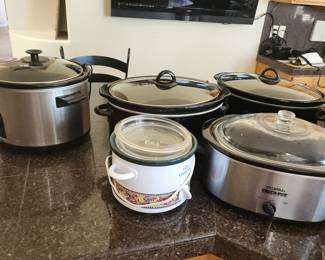 5 Crock-Pots / Slow Cookers – Rival & Crock-Pot Brands, Multi Sizes (Mini to Large)