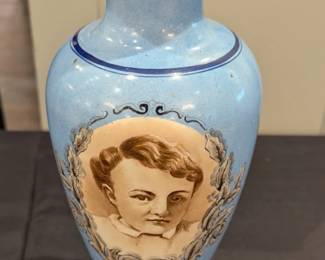 19th c. FRENCH portrait vase 