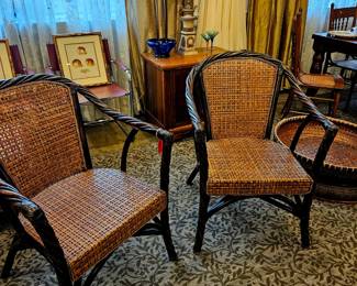 2 amazing Rattan and bamboo chairs