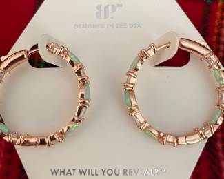 Costume Jewelry made with lab grown opals.