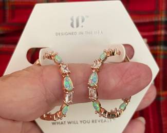 Costume Jewelry made with lab grown opals.