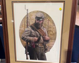 S Kirk & Son Sterling flatware, World War I US Signal Corps mirror, Jim Shore Christmas decor, beaded holiday placemats, The Grinch is in the Gingerbread houses, original antique etchings, signed Lithographs