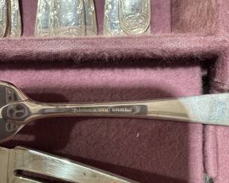 S Kirk & Son Sterling flatware, World War I US Signal Corps mirror