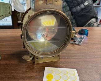 S Kirk & Son Sterling flatware, World War I US Signal Corps mirror