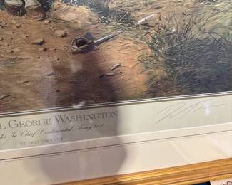 S Kirk & Son Sterling flatware, World War I US Signal Corps mirror, Jim Shore Christmas decor, beaded holiday placemats, The Grinch is in the Gingerbread houses, original antique etchings, signed Lithographs