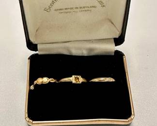 Baby rings 14K and 10K