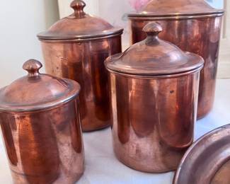 COPPER CANISTER SET