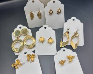 Vintage Gold toned Jewelry: Givenchy, Trifari, Napier 