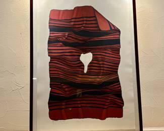 “Hopi Manta”, Framed Lithograph by Jack Silverman. Mid Century 1984, Santa Fe, New Mexico