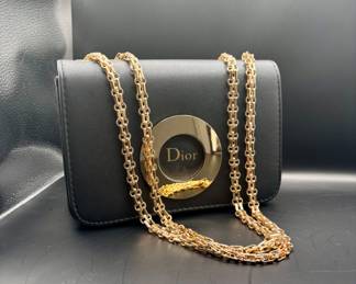 Dior clutch with chain