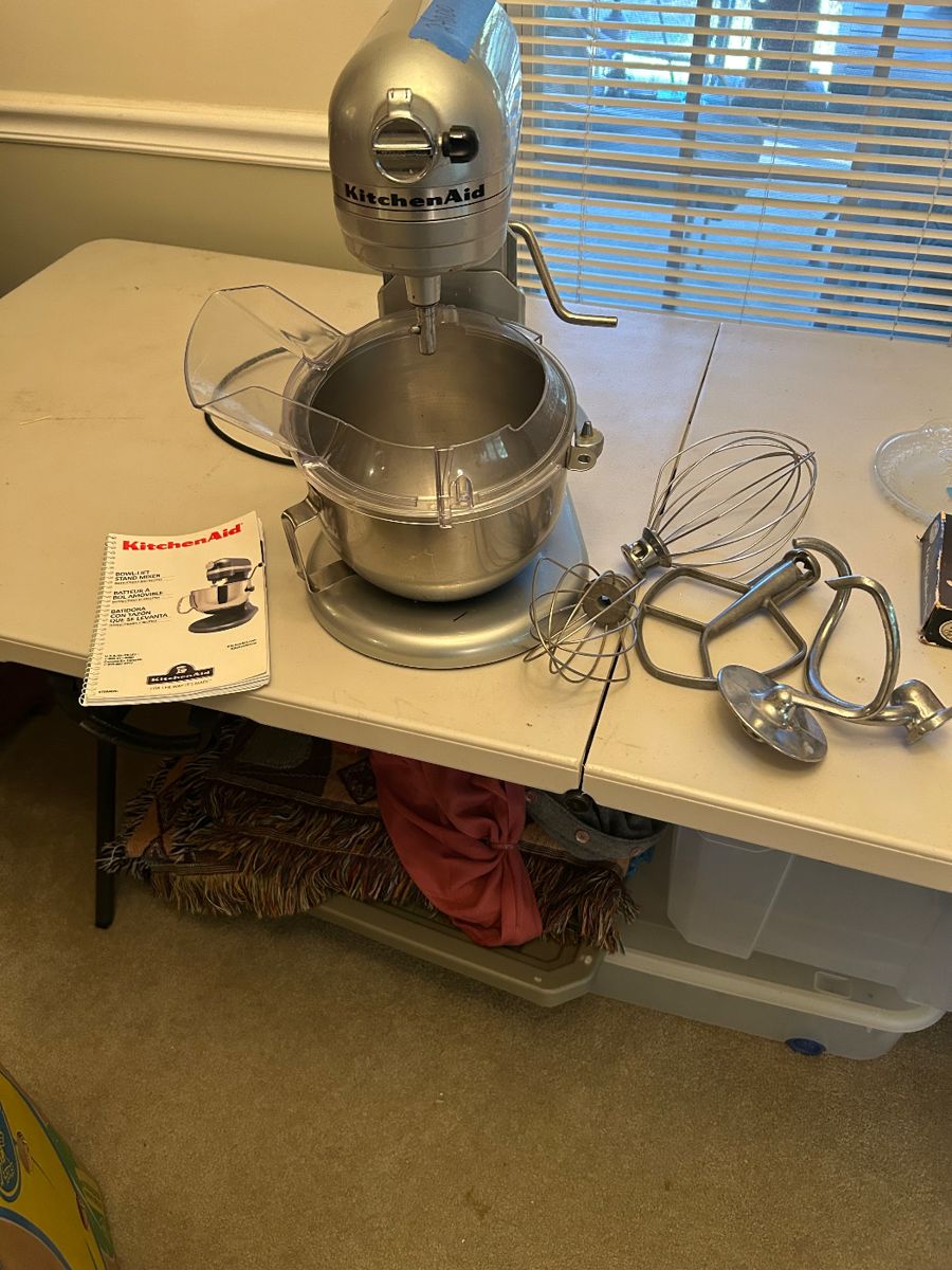 Kitchen Aid Professional HD mixer with 5  attachments. Price 135.00 . MIXER is NOT included in 75% off sale .