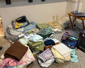 Towels , Bed Sheets (Various Sizes ) , table cloths and place settings