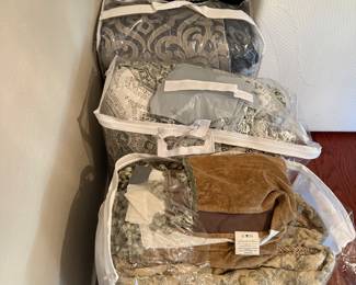 Assortment of comforters with shams $25.00