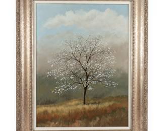Ray Davenport (Mid-20th Century), Blossoming Tree Landscape
