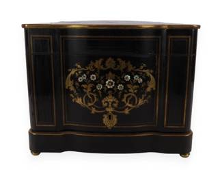 Napoleon III Ebonized Wood and Mother-of-Pearl Inlaid Cave à Liqueur