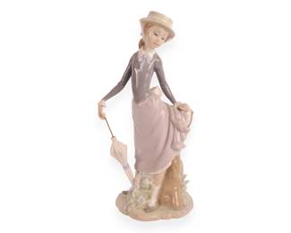 Lladro 'Young Lady in Trouble' Porcelain Figurine, No. 4912