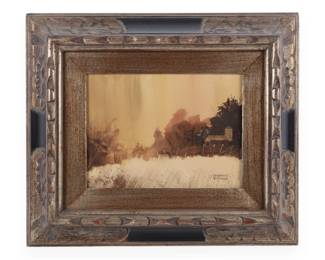 Raymond Williams, Rustic Landscape Watercolor