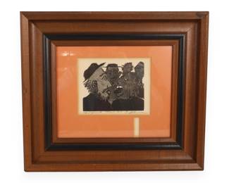 "The Argument" Signed and Dated 1974
