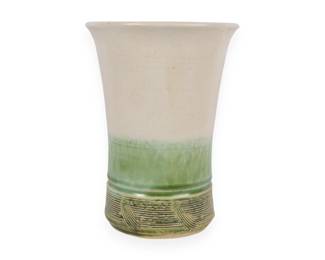A J.Chase Ceramics Ridged Stoneware Vase/Tumbler