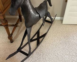 METAL ROCKING HORSE