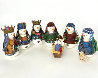 Snowman Nativity Scene