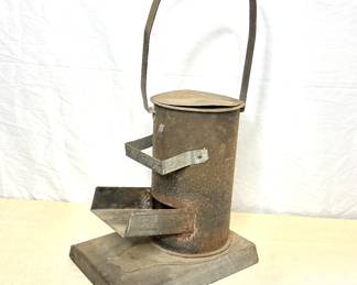 Antique Primitive Soldering Iron Coal Stove