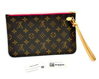 Authentic Louis Vuitton Wristlet Purse