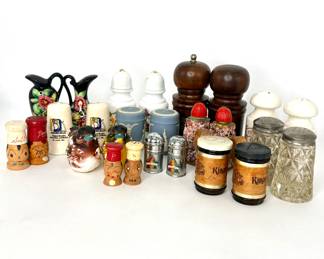 Lot of 13 Pairs of Salt and Pepper Shakers