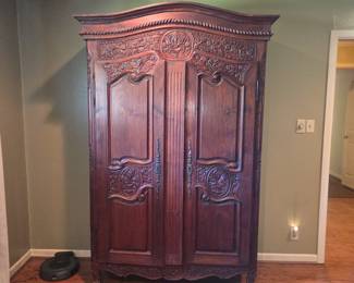 Antique Carved Armoire