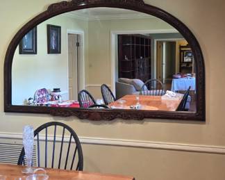 Large Ornate, Arched Mirror