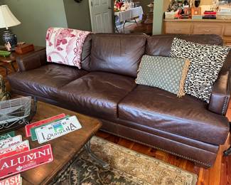 Nice, large leather sofa 