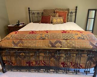 Iron/brass king bed