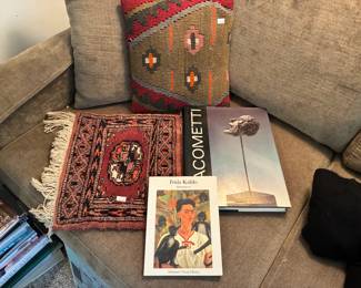 Books, Decorative Pillows 